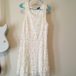 White lace dress